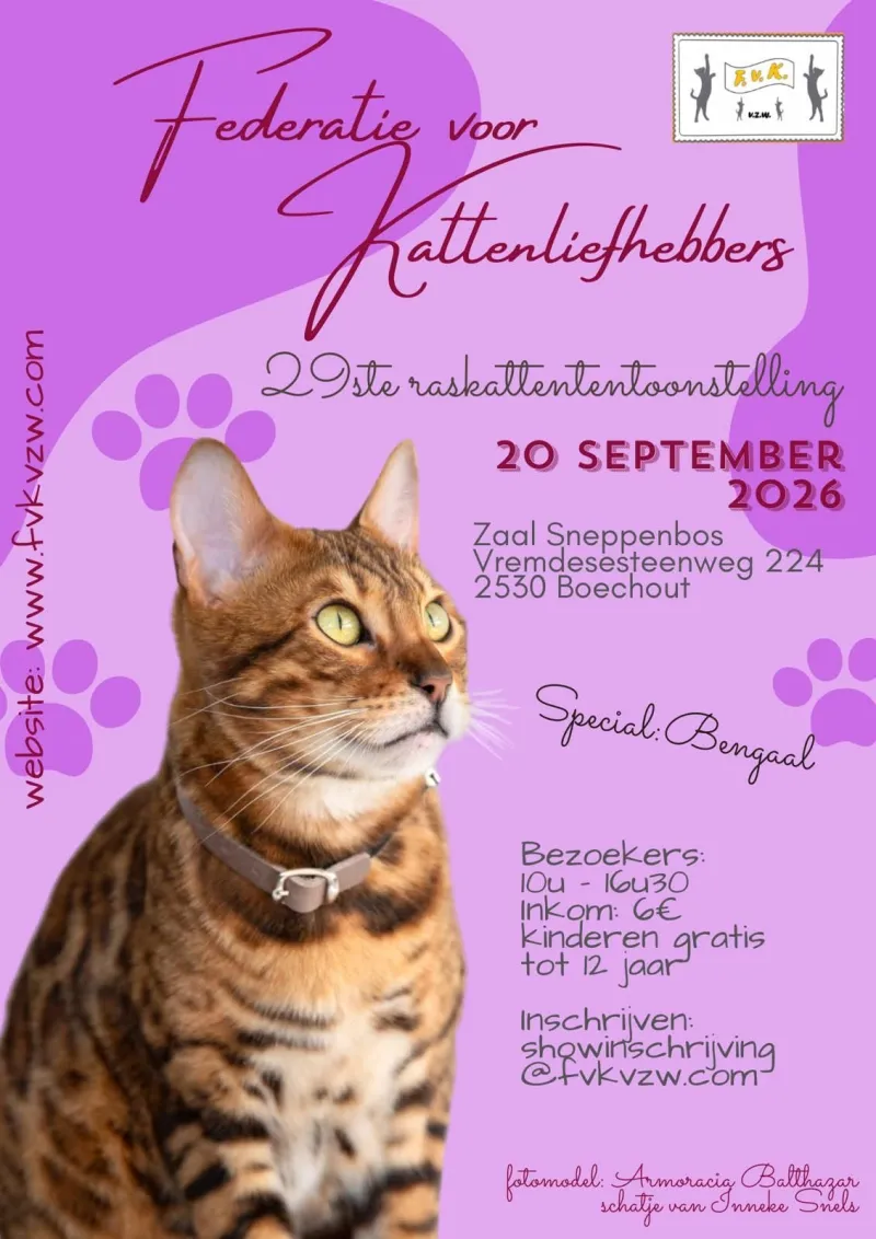 Affiche 29ste raskattententoonstelling